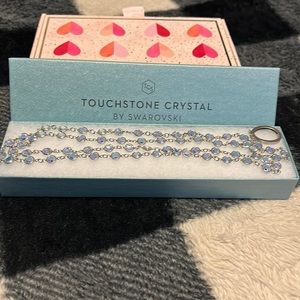 Touchstone Crystal by Swarovski Chanelle Necklace, Crystal Aurore Boreale